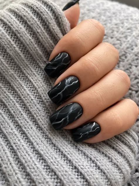 Marble Nail, Nails Inspo, Black Nails, Nails Ideas, Stylish Nails, Nail Inspo, Nail Ideas, Gel Nails, Manicure