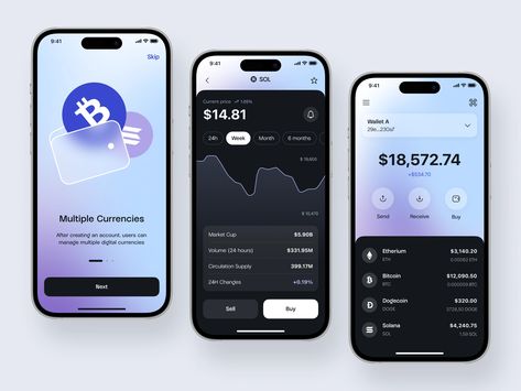 Moodboard App, Financial Apps, Web Application Design, Investment App, Crypto Wallet, App Concept, Mobile App Design Inspiration, Bank Design, Finance App