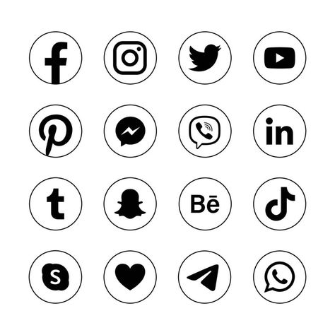 Black Social Media Icons, Marketing Flyers, Social Media Apps, Social Icons, Media Icon, Heart Tree, Logo Banners, Cityscape Photos, Social Media Icons