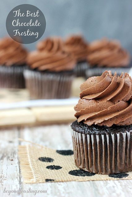 The Best Chocolate Frosting Best Chocolate Frosting Recipe, Homemade Chocolate Buttercream Frosting, Chocolate Peanut Butter Frosting, Cup Cheesecake, Beyond Frosting, Tasty Cupcakes, Whipped Peanut Butter, 4 Cupcakes, Peanut Butter Cup Cheesecake