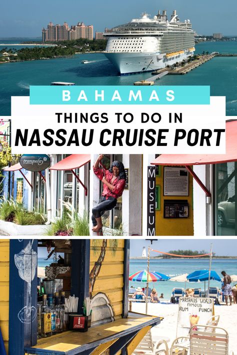 Exciting Things to do in Nassau Bahamas Cruise Port! Looking for things to do in Nassau Bahamas on a cruise? Disembark your Bahamas Cruise in, sau and visit these exciting places, all within walking distance of Nassau Cruise Port! Our top tip is a short walk to Junkanoo Beach Nassau, one of our favTches. For history buffs take the walking tour of Nassau Old Town, see the Cathedral, Fort, Queens Staircase, Main Street, Government House and Bahamas Parliament Square. #nassau #bahamascruise Disney Cruise Nassau Bahamas, Nassau Cruise Port, Nassau Bahamas Things To Do Cruises, Bahamas Baecation, Junkanoo Beach Nassau Bahamas, Freeport Bahamas Cruise Port, Nassau Bahamas Things To Do, Nassau Bahamas Cruise Port, 1st Cruise