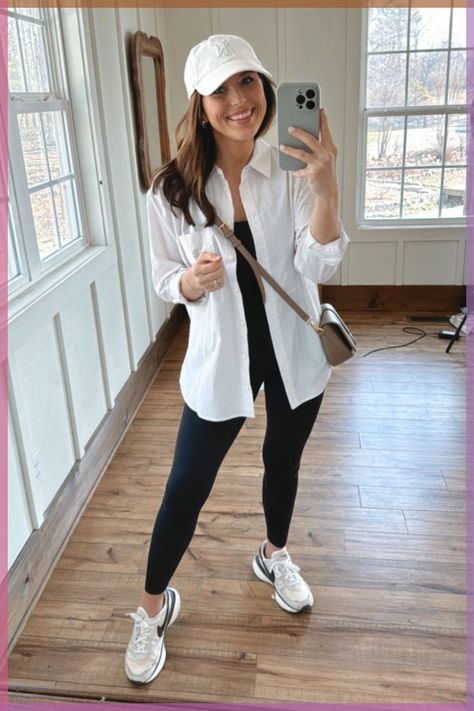 Causal Wear For Women, Sporty Outfits Summer Casual, Movie In The Park Outfit, How To Style Leggings Summer Casual, Stylish Interview Outfit, Outfit Sport Mujer, Sporty Casual Outfits For Women, Casual Sporty Outfits For Women, 2024 Summer Outfits For Women