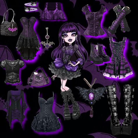 Elisabat Cosplay Monster High, Elissabat Costume Ideas, Ellisabat Halloween Costume, Elissabat Halloween Costume, Monster High Elissabat Aesthetic, Elissabat Monster High Costume, Monster High Ellisabat, Ellisabat Outfit, Elissabat Outfit Inspiration