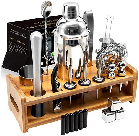 Bartender Set, Bartending Kit, Bartender Kit, Beverage Bar, Home Bar Sets, Bar Tool Set, Cocktail Shaker Set, Bar Spoon, Cocktail Kits