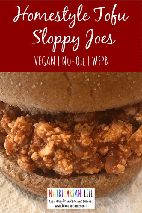 Vegan Sloppy Joes Tofu, Wfpb Tofu Recipes, Tofu Sloppy Joes, Wfpb Recipes No Oil, Herbivore Dinosaurs, Tofu Ideas, Scrambled Tofu Recipe, Nutritarian Diet, Vegan Sandwiches