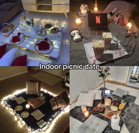 Date Night Ambiance, Date Ideas For Birthday, Dates Inside The House, Cute Couple Dates At Home, Dorm Date Ideas, Cute Couple Date Ideas At Home, Sleepover Date Ideas, Cute Home Date Night Ideas, Ideal Dates Ideas