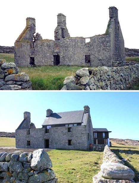 Should Be Laughing: Architecture Wednesday: Old and New Wt Architecture, Ruins Architecture, Architecture Renovation, Renovation Architecture, Old Stone Houses, Rock House, Modern Renovation, Ancient Stone, Baroque Architecture