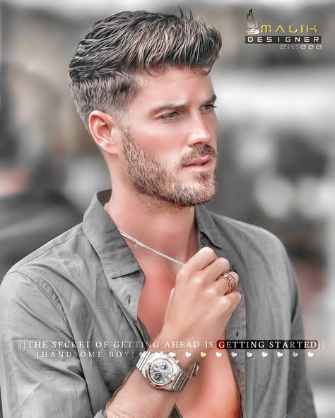 Hair Tips For Men, Mustache And Goatee, Short Textured Hair, Mens Hairstyles Fade, Mens Haircuts Short Hair, Quiff Hairstyles, Mens Hairstyles With Beard, Mens Facial Hair Styles, Wavy Hair Men