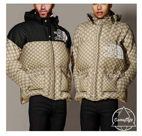 January Wonderland Male Collection Teaser | Patreon North Face Gucci Jacket, The North Face Gucci, North Face Gucci, Nort Face, The Sims 4 Custom Content, Sims 4 Male Clothes, Balenciaga Jacket, Gucci Jacket, Sims 4 Cc Finds