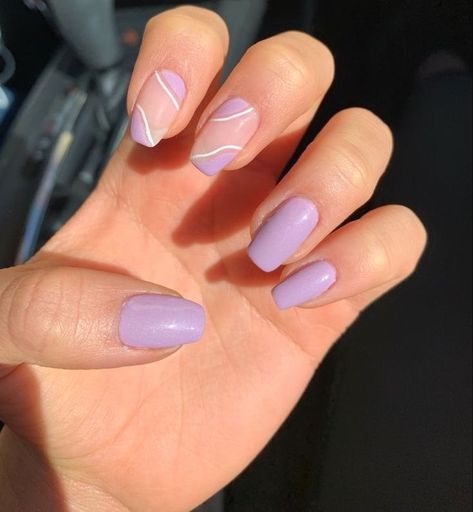 Gelish Nail Colours, Lilac Nails, Purple Acrylic Nails, The Audacity, Purple Nail Designs, Simple Gel Nails, Casual Nails, Fall Acrylic Nails, Classy Acrylic Nails