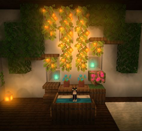 Fairy Bed Minecraft, Minecraft Outdoor Enchantment Room, Minecraft Under Ground Base Ideas, Cute Things To Build In Minecraft For Your Girlfriend, Minecraft Fireplace Ideas Cottage, Minecraft Canopy Bed, Romantic Minecraft Builds, Minecraft Fireplace Ideas, Minecraft Bedroom Ideas Game