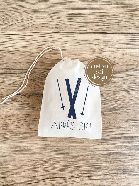 Apres Ski Bag - Altitude Kit - Mountain Hangover Kit - Christmas Gift - Ski Mountain Favor Bags - Winter Sports Bag - Ski Weekend Gift Bag Ski Trip Gift Basket, Bachelor Party Favors, Retreat Gifts, Ski Bag, Ski Gifts, Retro Ski, Hangover Kit, Wedding Tote, Winter Sport