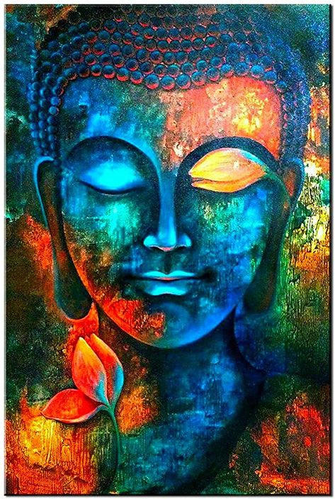 Yoga Kunst, Arte Yoga, Buddha Canvas, Art Buddha, Buddha Art Painting, Buddha Wall Art, Buddha Face, Afrikaanse Kunst, Buddha Painting