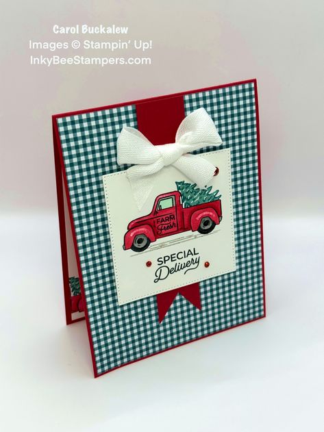 Stampin Up Truckin Along, Stampin Up Trucking Along Cards, Stampin Up Gnome Christmas Cards, Trucking Along, Stampin Up Trucking Along, Trucking Along Stampin Up Cards, Stampin Up Christmas Cards 2023, Stampin Up Christmas Cards 2023-2024, Truck Cards