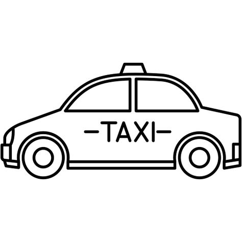 Taxi Tattoo Simple, Taxi Tattoo, Taxi Drawing, Welcome Home Banners, Transportation Crafts, Saving Quotes, Daycare Ideas, Cricut Christmas, Taxi Cab