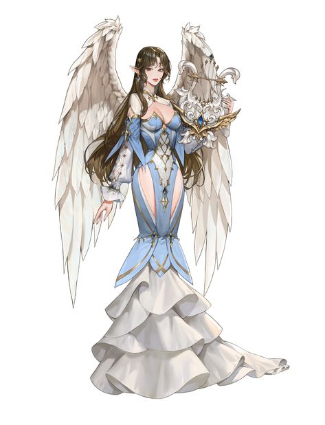 ArtStation - Sky blue goddess, heda Blue Goddess, Female Character Concept, Anime Pixel Art, Game Character Design, Female Character Design, Beauty Art, Fantasy Character Design, Pretty Art, Character Design Inspiration