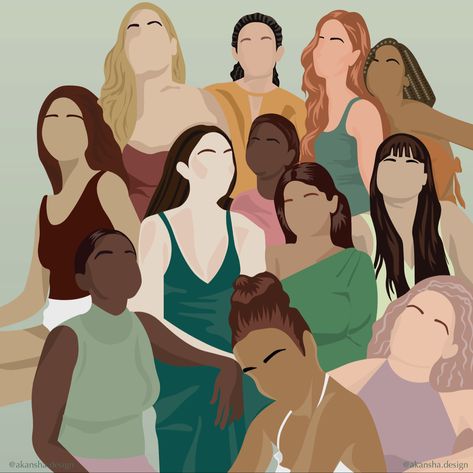 All Skin Tones Photoshoot, Different Skin Tones Aesthetic, Different Skin Tones People, Skin Types Illustration, Human Skin Color, Different Types Of People, Health Images, Painting Stuff, Future Vision