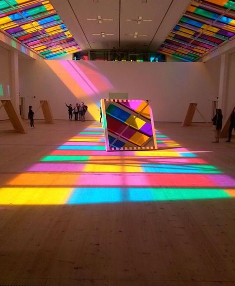 Romanek Design Studio on Instagram: ““Catch as Catch Can” art installation by Daniel Buren at the BALTIC Centre for Contemporary Art... it’s like a life size kaleidoscope 😍” Daniel Buren Art, Daniel Buren, Can Art, Halfway House, Walter Van Beirendonck, Interactive Media, Newcastle Upon Tyne, Art Installation, Concept Architecture