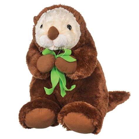 Jumbo 31 Inch Stuffed Sea Otter by Wildlife Artists Floppy Stuffed Animals, Sleeping Otters, Otter Plush, Baby Sea Otters, Giant Stuffed Animals, Shark Plush, River Otter, Young Animal, Teddy Bear Stuffed Animal