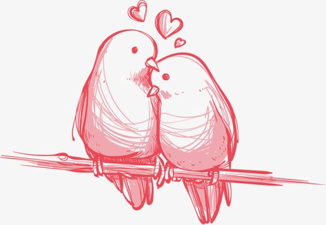 vector,hand painted,lovebirds,wedding,hand,painted,love vector,birds vector,hand-painted vector Love Bird Illustration, Lovebirds Illustration, Illustration Love Romantic, Love Bird Drawing, Love Birds Illustration, Love Birds Drawing, Travel Graphics, Heart Paintings, Birds Drawing