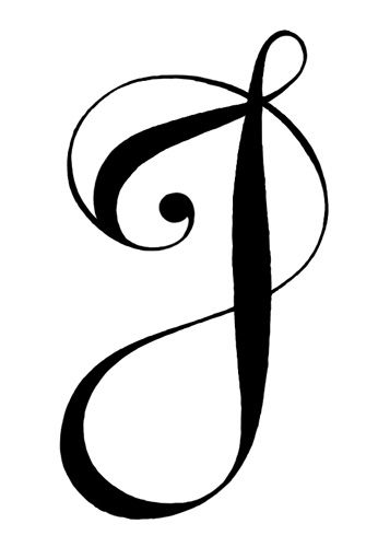 J Calligraphy, Cool Alphabet Letters, Letter J Tattoo, Letter J Design, Name Fonts, Tattoo Name Fonts, J Tattoo, Cursive Tattoos, Tattoo Name