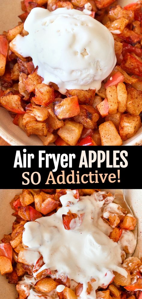 Bloomin Apples Air Fryer, Keto Recipes With Apples, Airfryer Apples Recipe, Air Fryer Recipes Fruit, Vegan Apple Fritters Air Fryer, Keto Apple Recipes Easy, Keto Baked Apples Recipe, Apple In Air Fryer Healthy, Baked Apples Recipe In Air Fryer