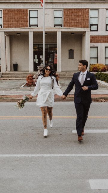 Winter Courthouse Wedding, Courthouse Elopement Pictures, Courthouse Wedding Photos, Courthouse Elopement, Family Wedding Photos, Wedding Portrait Poses, Elopement Photos, Charlotte Wedding, Courthouse Wedding