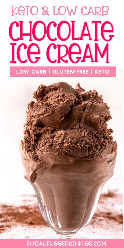 Keto Chocolate Ice Cream, Keto Ice Cream Recipes, Dark Chocolate Ice Cream, Chocolate Ice Cream Recipe, Ninja Creami Recipes, Creami Recipes, Low Carb Ice Cream, Thm Desserts, Keto Ice Cream