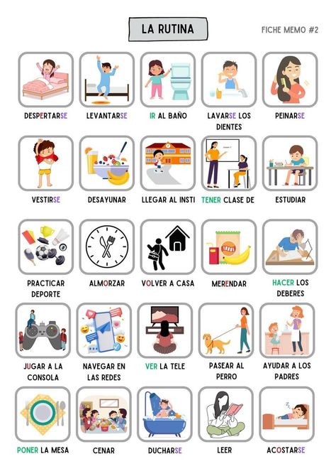 Elementary Spanish Worksheets, Teach Yourself Spanish, Spain Aesthetics, Collage Travel, Spanish Learning Activities, Spanish Words For Beginners, Basic Spanish Words, Spanish Classroom Activities, Learn To Speak Spanish