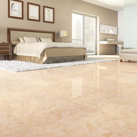 Gallery of Porcelain Tiles - Palace - 3 Beige Tiles Living Room, Room Tiles Floor Bedroom, Beige Floor Living Room, Tiles For Hall, Floor Tile Colors, Tiles For Bedroom Floor, Hall Floor Tile Design, Bedroom Tiles Floor Ideas, Hall Tiles Floor