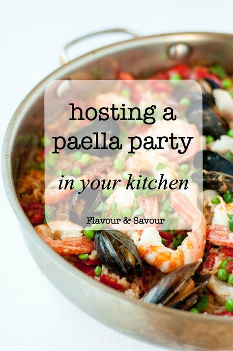 Paella Seafood, Paella Party, Bbq Meats, Paella Recipe Seafood, Paella Pan, Paella Recipe, Party At Home, Entertainment Ideas, Spanish Tapas