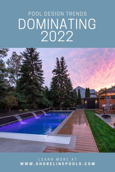 Pool Design Trends 2022 Pool 2023, Trending Pool Designs, 2024 Pool Tile Trends, 2024 Pool Trends, Swimming Pool Trends, Swim Up Bar, Pool Construction, Custom Pools, Dream Backyard