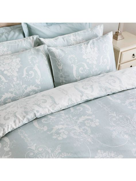 Duck Egg Duvet Cover, 18th Century France, Paisley Duvet, Laura Ashley Bedding, Vintage Bedding, Blue Bedding Sets, Super King Duvet Covers, King Duvet Cover Sets, Double Duvet Covers