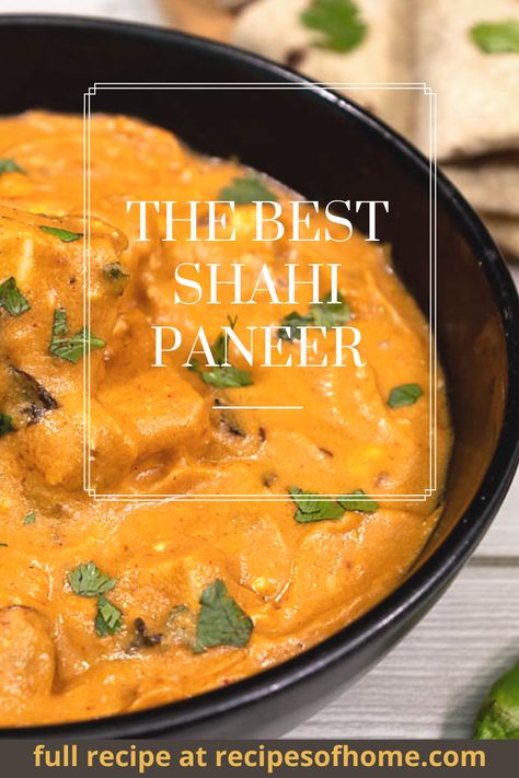 Punjabi Paneer Recipes, Best Paneer Recipe, Sahi Paneer Recipe, Paneer Shahi, Punjabi Dinner, Shahi Paneer Recipe, Period Cravings, Paneer Masala, Indian Dinner Recipes