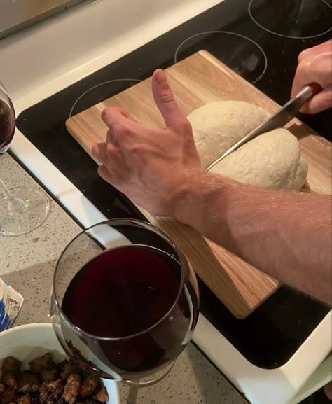 wine, dinner, date, boyfriend, from home Pizza And Wine Aesthetic Home, Home Dinner Date Aesthetic, Date At Home Aesthetic, Pizza Making Aesthetic, Pizza Date Night At Home, Italian Boyfriend Aesthetic, Dinner At Home Aesthetic, Home Dinner Date, Italian Boyfriend