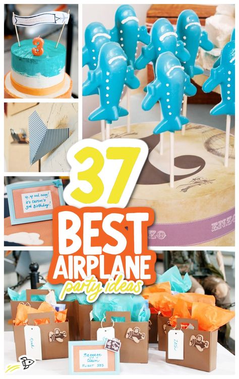 37 Best Airplane Party Ideas Airplane Party Ideas, Airplane Birthday Decorations, Airplane Birthday Theme, Airplane Party Theme, Vintage Airplane Birthday Party, Airplane Party Decorations, Airplane Birthday Party Decorations, Vintage Airplane Party, Plane Party