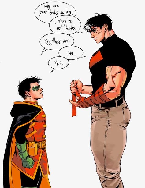 Damian And Jason, Jason Batman, Batman Red Hood, Dc Comics Funny, Desenho Tom E Jerry, Robin Dc, Red Hood Jason Todd, Wayne Family, Univers Dc