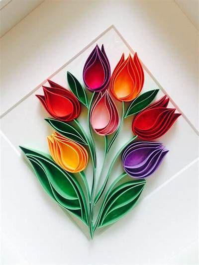 Teknik Quilling, Paper Quilling For Beginners, Paper Quilling Flowers, Paper Quilling Cards, Quilling Paper Art, Quilling Work, Quilling Projects, Desain Quilling, Quilled Paper Art