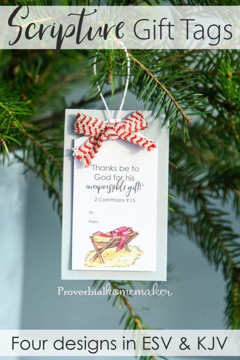 Christian Christmas Tags, Christian Christmas Gift Tags, Christmas Tag Ideas, Christmas Gift Tags Free Printable, Scripture Christmas, Xmas Traditions, Free Christmas Tags, Printable Hymns, Christmas Gift Cards