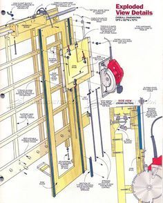 #2590 Panel Saw Plans - Circular Saw Panel Saw, Panel Saws, Woodworking Saws, Woodworking Shop Layout, Workbench Plans, Woodworking For Kids, Wood Shop Projects, Shop Layout, Woodworking Workshop