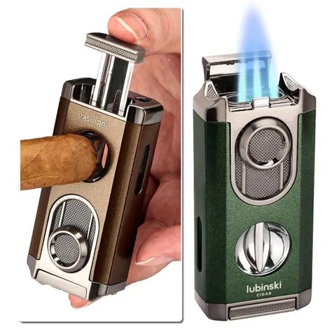 24.5￡ 30% OFF|LUBINSKI Metal Lighter Windproof Butane Gas Torch Cigar Lighter With V Cutter Cigar Scissors Gift Box Packaging| | - AliExpress Metal Lighter, Butane Gas, Butane Lighter, Gift Box Packaging, Cigars, Box Packaging, Ghost, Gift Box, Packaging