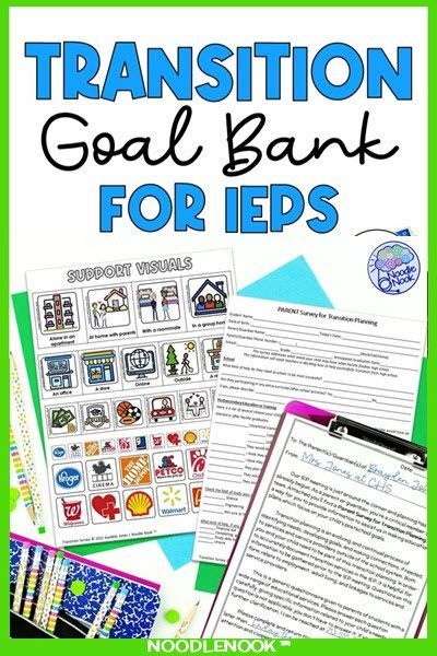 Searching for the perfect transition goals for your students with disabilities? Look no further! Our IEP Transition Goals Bank is here to save the day. 🌟 From employment to independent living skills, we've got you covered. Start planning for success after graduation! 💪 #IEP #TransitionPlanning Iep Goals For High School Students, Writing Transitions, Special Education Organization, Independent Living Skills, Goal Activities, Special Education Law, Middle School Special Education, High School Special Education, Individual Education Plan