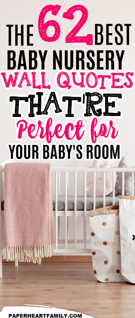 If you want to purchase some nursery wall decor, you should check out this awesome list of baby nursery wall quotes. Find the perfect gender neutral quote, including Disney quotes, Peter Pan and Winnie the Pooh quotes, too! Nursery Quotes Neutral, Quotes For Nursery Wall, Winnie The Pooh Quotes Baby, Nursery Quotes Girl, Baby Room Quotes, Nursery Wall Quotes, Nursery Wall Painting, Baby Development Activities, Pooh Nursery