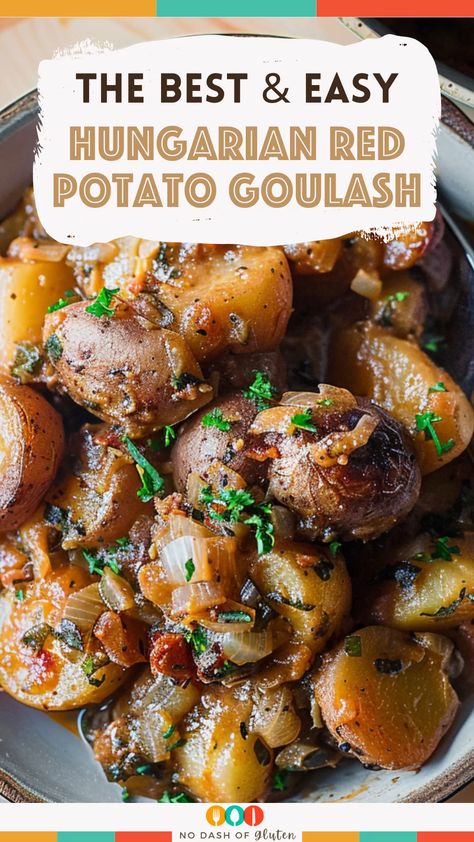 Hungarian Red Potato Goulash, Recipe Using Red Potatoes, Potato Goulash Recipes, Meat And Red Potatoes Recipes, Hungarian Sausage Recipe, Potato Goulash, Sausage Meals, Best Spaghetti Recipe, Red Potato Recipes