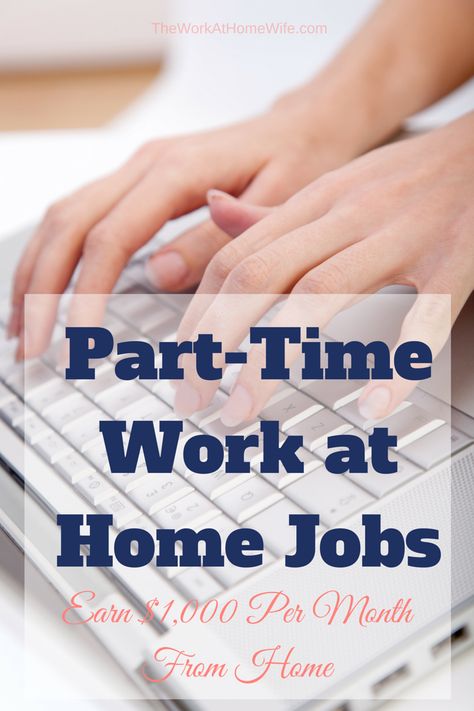 Many of those looking for a work at home job would prefer a part-time gig. Your schedule may be filled with kids, aging parents, doctor’s visits and more. You don’t have room for a 40-hour workweek. Part Time Work, Work At Home Jobs, Home Based Jobs, At Home Jobs, Show Me The Money, Work From Home Opportunities, Affiliate Marketing Programs, Time Life, Part Time Jobs