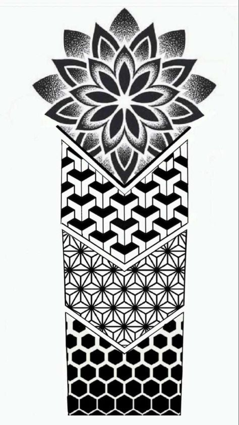 Geometric Tattoo Hand, Geometric Tattoo Sleeve Designs, Geometric Mandala Tattoo, Geometric Sleeve Tattoo, Forearm Band Tattoos, Band Tattoo Designs, Armband Tattoo Design, Shiva Tattoo Design, Maori Tattoo Designs