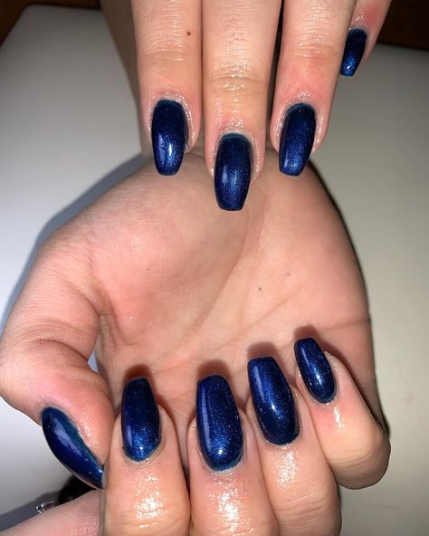 Shiny Navy Blue Nails, Deep Blue Glitter Nails, Deep Blue Sparkle Nails, Cruel Summer Nails, Dark Blue Velvet Nails, Dark Blue Shiny Nails, Dark Blue Iridescent Nails, Dark Blue Shimmer Nails, Metallic Navy Blue Nails