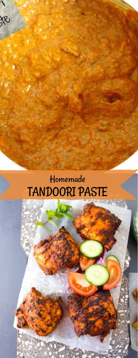 Tandoori Seasoning Recipe, Tandoori Paste Recipe, Tandoori Spice Recipe, Tandoori Butter Chicken, Indian Curry Paste Recipe, How To Make Tandoori Chicken, Tandori Spice Chicken, Tandoori Paste, Tandoori Recipes