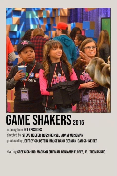 Game Shakers, Movie Character Posters, Disney Channel Movies, Polaroid Posters, Movie Card, Iconic Movie Posters, Iconic Poster, Film Posters Minimalist, Girly Movies