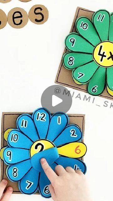 Waldorf Multiplication Flowers, Maths Activities For Class 5, Math Projects For Grade 2, How To Teach Multiplication, Maths Project Ideas For Class 5, Multiplication Projects, Multiplication Crafts, Multiplication Flower, Multiplication Craft